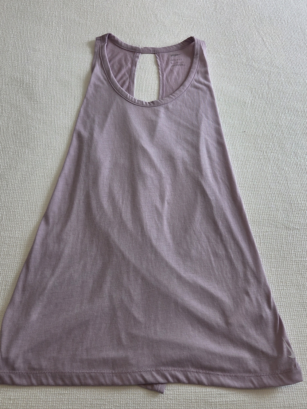 Ladies Sleeveless Keyhole Tank Top - Lavender